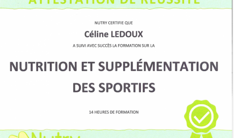 NUTRITION DU SPORTIF Céline LEDOUX Nutritionniste